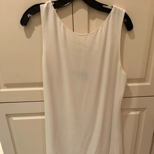 White Theory Sleeveless Dress | Silk Ruffled Bottom | NEVER WORN